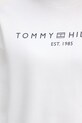 Tommy Hilfiger μπλούζα γυναικεία με βαμβάκι WW0WW47831 λευκό