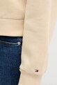 Tommy Hilfiger mikina s kapucňou dámska s bavlnou WW0WW47832 béžová