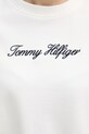 Bavlnená mikina Tommy Hilfiger WW0WW48783 biela