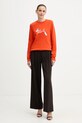 Karl Lagerfeld bluza IKON SIGNATURE B1W20031 pomarańczowy SS26