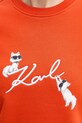 Karl Lagerfeld bluza IKON SIGNATURE B1W20031 pomarańczowy