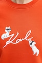 Karl Lagerfeld bluza IKON SIGNATURE B1W20031 pomarańczowy
