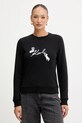 Karl Lagerfeld bluza IKON SIGNATURE pozostałe czarny B1W20031