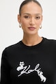 Karl Lagerfeld bluza IKON SIGNATURE czarny B1W20031