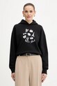 Karl Lagerfeld bluza bawełniana nadruk czarny B1W20019