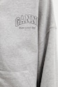 GANNI bluza bawełniana A1060023 szary A1060023