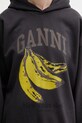 GANNI bluza bawełniana A1060025 szary A1060025