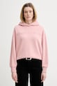 Βαμβακερή μπλούζα Marc O'Polo με κουκούλα ροζ 600407354165