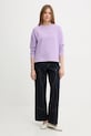 Bavlnená mikina Marc O'Polo 5000009291 fialová SS26