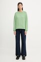 Marc O'Polo bluza bawełniana 5000009291 zielony SS26