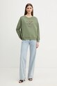 Pinko bluza bawełniana 100534.A33G zielony SS26