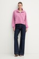 Pinko bluza bawełniana 106360.A34U różowy SS26