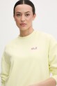 Jack Wolfskin bluza damska bawełniana Celebrate The Paw żółty A65903