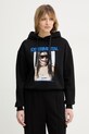 Patrizia Pepe bluza bawełniana nadruk czarny 8M1785.J385