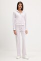 Juicy Couture bluza welurowa JCAP176.973 fioletowy SS26