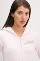 Juicy Couture bluza welurowa Angel różowy JCNAS126455