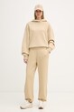 EA7 Emporio Armani кофта з капюшоном жіноча бавовняна AF21061.7W000927 бежевий SS26