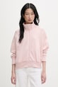 adidas Originals hanorac cu fermoar pentru femei, din bumbac Firebird roz KC6450