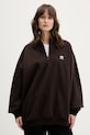Μπλούζα adidas Originals χωρίς κουκούλα καφέ KT0795