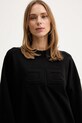 Elisabetta Franchi bluza bawełniana czarny MD02D61E2