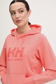 Helly Hansen bluza z kapturem damska bawełniana różowy 54578