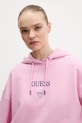Бавовняна кофта Guess Jeans рожевий W6RQ00.K68I4