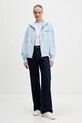 Guess Jeans bluza bawełniana W6RQ06.K68I4 niebieski SS26