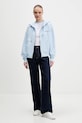 Guess Jeans bluza bawełniana W6RQ06.K68I4 niebieski SS26