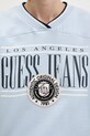 Guess Jeans bluza bawełniana W6RQ09.K68I4 niebieski