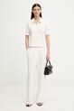 Calvin Klein polo tričko dámske LV044F205G béžová SS26