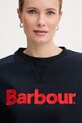 Barbour bluza damska bawełniana Hartland granatowy LOL0672