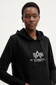 Alpha Industries bluza Basic Hoodie BL Mirror Leo W czarny 196032ML