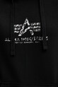 Alpha Industries bluza Basic Hoodie BL Mirror Leo W 196032ML czarny