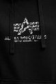 Alpha Industries bluza Basic Hoodie BL Mirror Leo W 196032ML czarny
