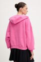 Odzież American Vintage bluza z kapturem damska bawełniana PLI03D różowy