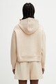 Дрехи Lacoste Суичър с качулка с памук дамски SF0048 бежов