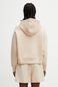 Дрехи Lacoste Суичър с качулка с памук дамски SF0048 бежов