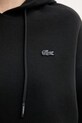 Lacoste кофта с капюшоном с хлопком для женщин SF0048 чёрный