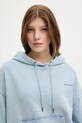 Guess Jeans кофта з капюшоном жіноча бавовняна блакитний W5GQ32.KCTJ1