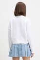 Oblečenie Guess Jeans mikina dámska bavlnená W6GQB0.K68I4 biela