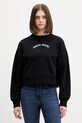 Guess Jeans mikina dámska bavlnená čierna W6GQB0.K68I4