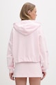 Guess Jeans jopica s kapuco ženska bombažna roza W6GQ06.K68I4