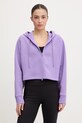 adidas by Stella McCartney bluza sportowa damska z bawełną fioletowy JZ0654