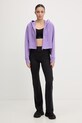 adidas by Stella McCartney bluza sportowa damska z bawełną JZ0654 fioletowy SS26