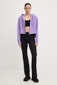 adidas by Stella McCartney bluza sportowa damska z bawełną JZ0654 fioletowy SS26