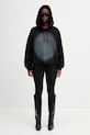 MM6 Maison Margiela felpa con cappuccio da donna in cotone S52GU0252.M25014.900 nero