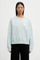 MM6 Maison Margiela bluza bawełniana bawełna turkusowy S52GU0256.M25025.544