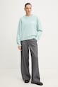 MM6 Maison Margiela bluza bawełniana S52GU0256.M25025.544 turkusowy SS26