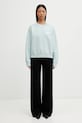 MM6 Maison Margiela bluza bawełniana S52GU0256.M25025.544 turkusowy