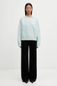 MM6 Maison Margiela bluza bawełniana S52GU0256.M25025.544 turkusowy